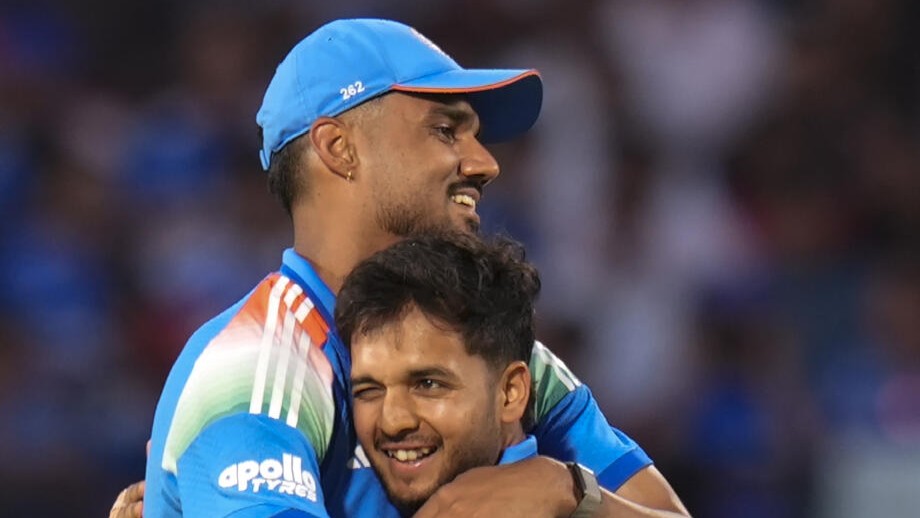 Debutants Harsh Dubey, Gurnoor Brar take three wickets each as India restrict Afghanistan to 194 even as Gurbaz slams ton