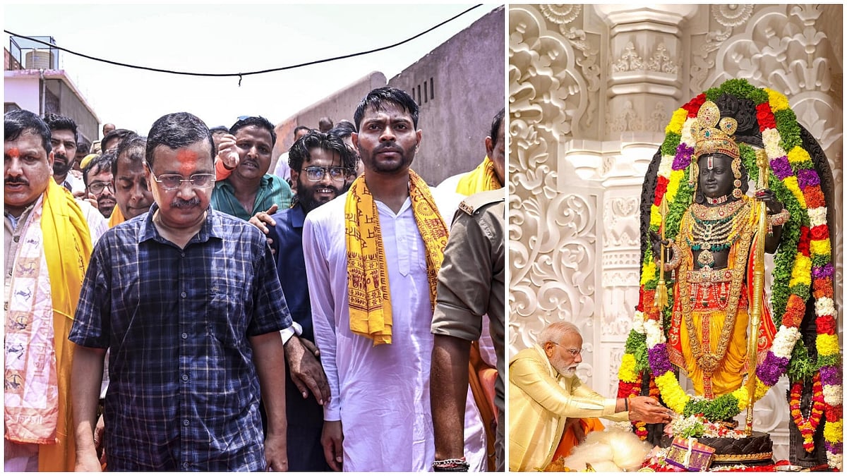 AAP chief Arvind Kejriwal on Wednesday pounded on the ruling BJP over embezzlement of donations at Ram Temple in Ayodhya, alleging that they used the name of Lord Ram for decades to come to power and are now openly committing theft.