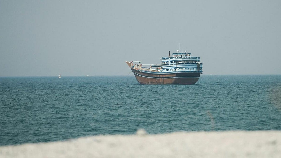 Iranian missiles hit UAE tankers in Strait of Hormuz, killing an Indian crew member. IRGC accuses US of pushing ships into mined waters. Trump reinstates Iran shipping blockade and declares US as Hormuz guardian. Escalation follows US strikes on Iranian targets.