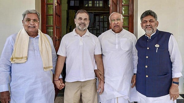 CM DK Shivakumar, Siddaramaiah in Delhi; to hold Karnataka Cabinet expansion talks with Kharge, Rahul