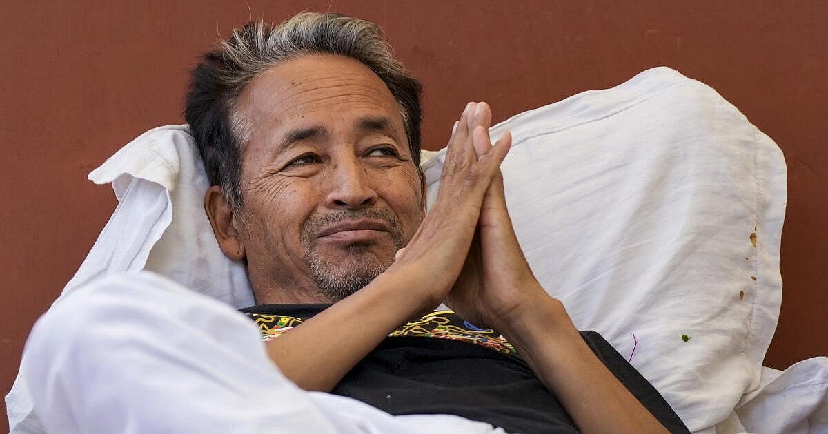 'Weak from outside but very strong inside': Wangchuk puts up a brave front as hunger strike enters 20th day