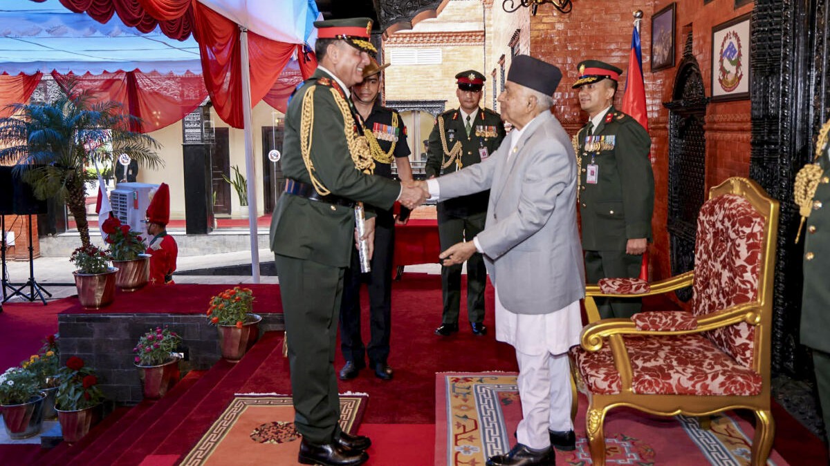 President Paudel confers honorary rank of 'General of Nepal Army' on Indian  Army Chief Gen Seth