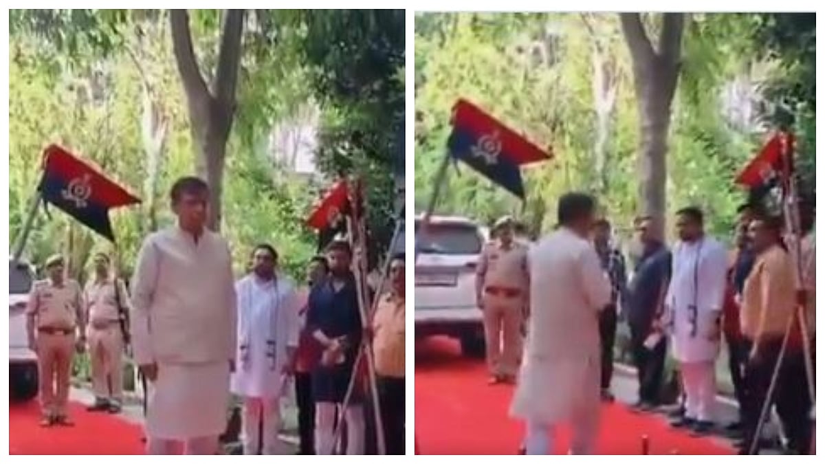 UP Assembly Speaker Satish Mahana draws ire for leaving dais during national anthem at Unnao event; SP questions BJP's stance