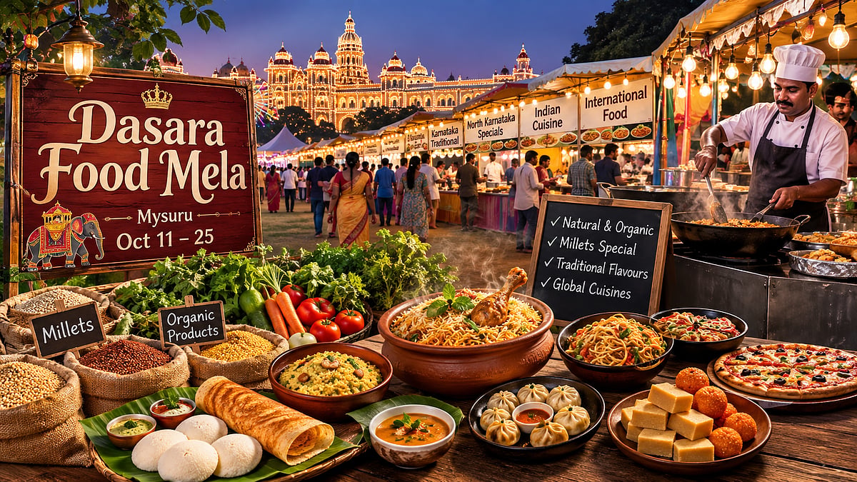 Dasara Food Mela on Maharaja's College Grounds in Mysuru from Oct 11