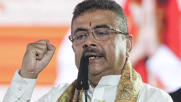 Suvendu tells journalists to follow ‘Nation First'; over a century-old Anandabazar Patrika office painted saffron
