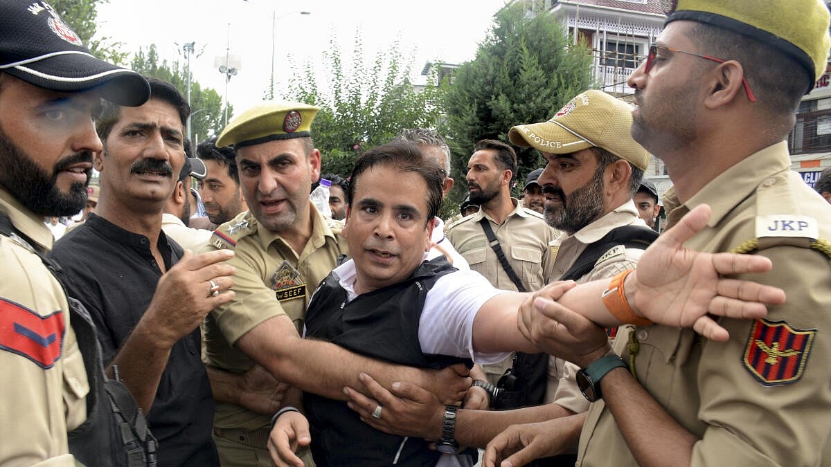 BJP, NC take political battle to Srinagar streets; police halt both marches
