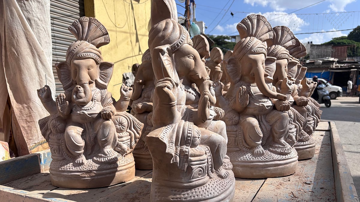 Bengaluru: Clay Ganesha idols gain favour. But where will artisans find the clay?