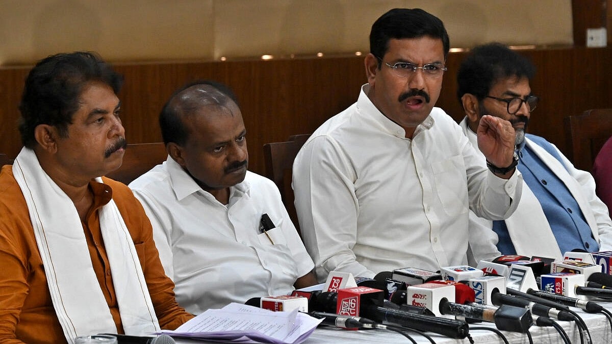 Karnataka drought relief: Karnataka drought: BJP and JD(S) refuse to join an all-party delegation to Delhi, drawing sharp criticism from Deputy Chief Minister D K Shivakumar over farmer welfare politics.