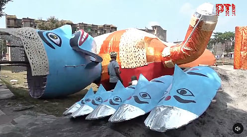 Dussehra 2026 | 80-foot-tall Ravana effigy to be burnt at Ranchi; visuals from festive preparation surface