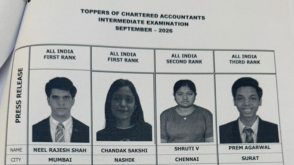 ICAI CA Intermediate September 2026 results declared; check toppers, pass percentage