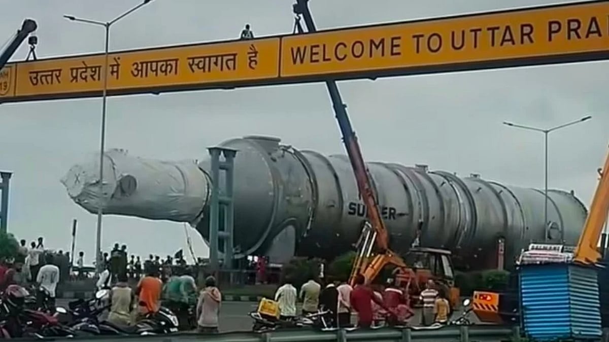 From Belgium to UP: 200-tonne ‘Bahubali Truck’ takes six months to transport giant boiler