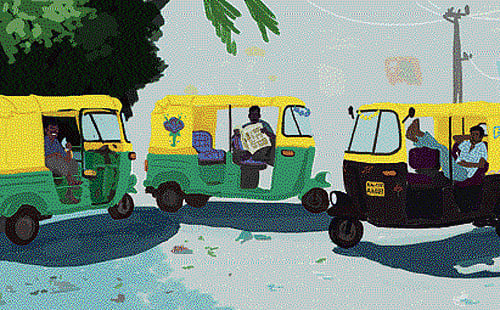 In the shoes of the auto driver