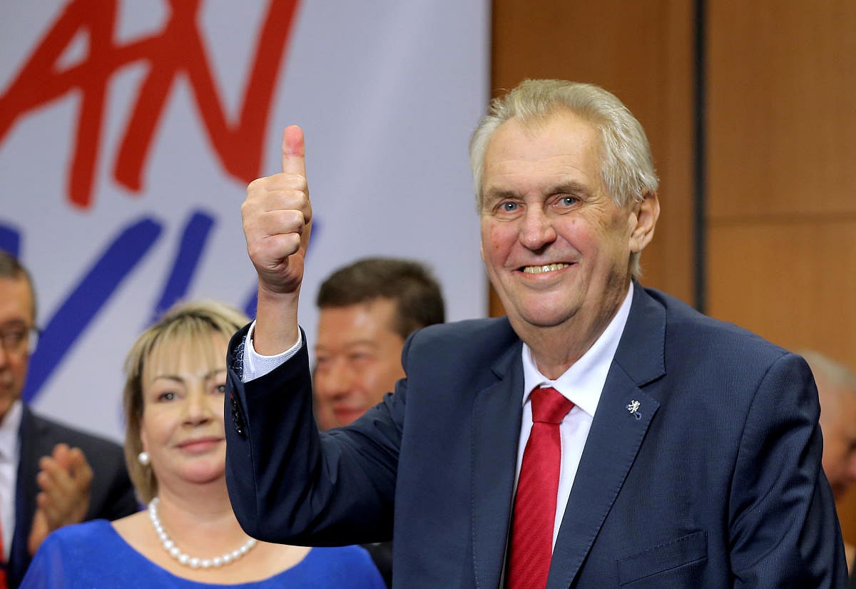 Pro-Russian Zeman wins second term as Czech president