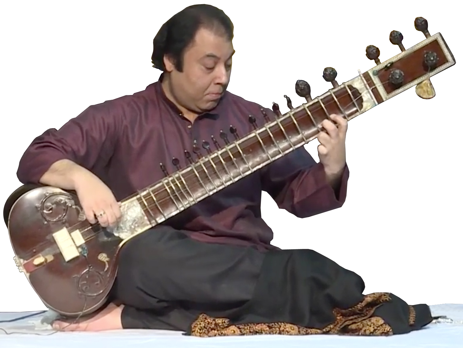 He chooses a steady pitch 