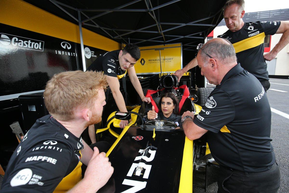 Saudi woman drives F1 car to mark end of ban