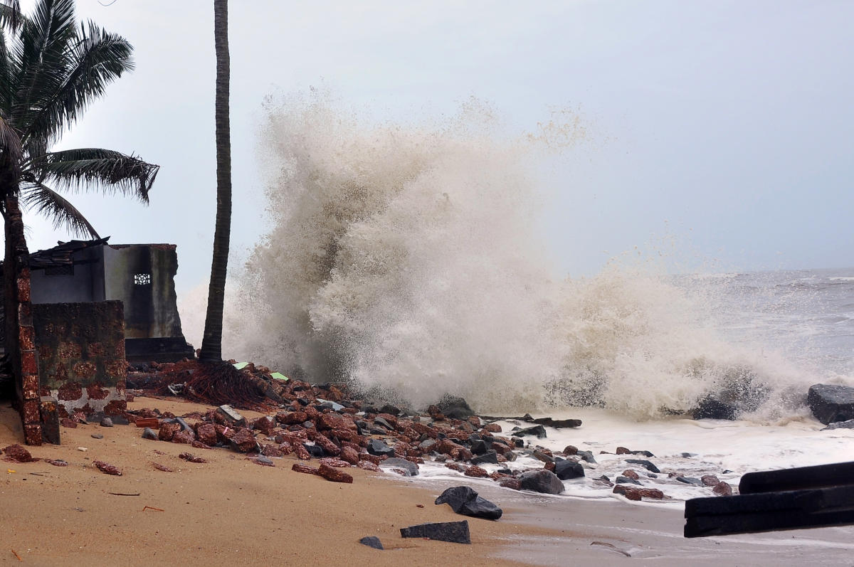Sea erosion continues on Ullal shores