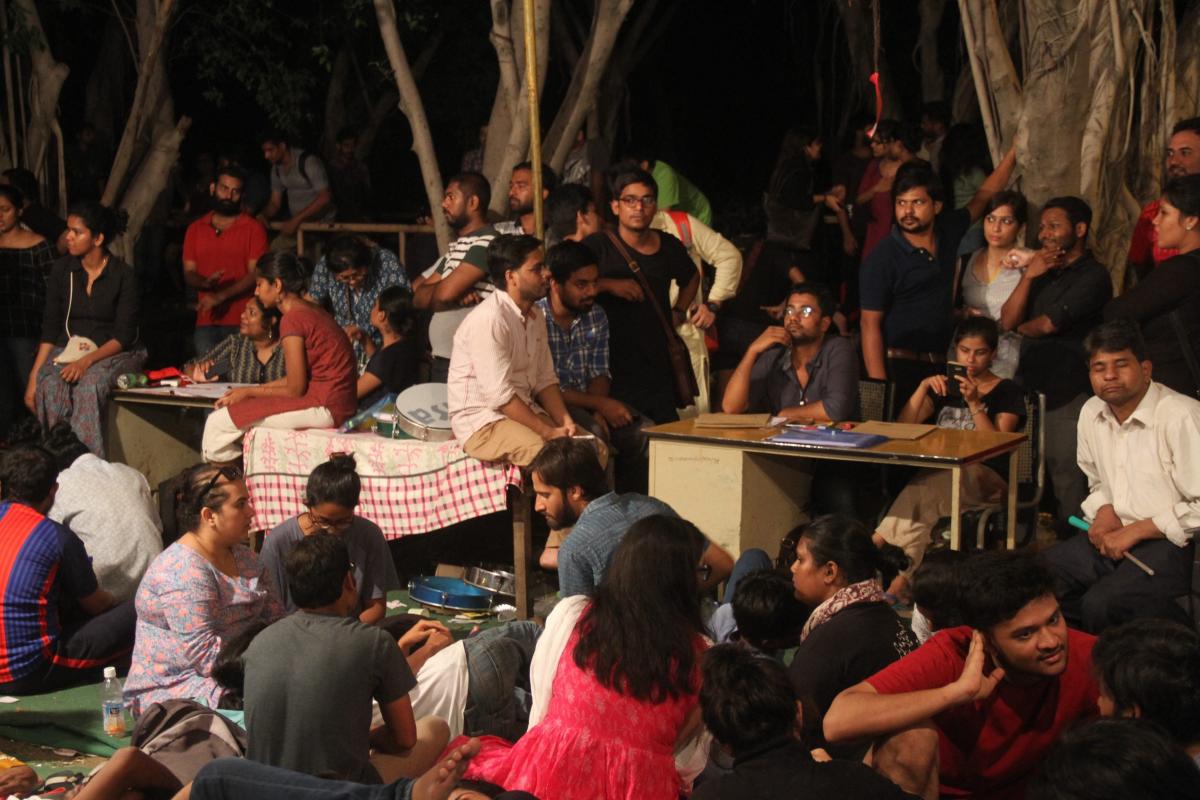 ABVP, Left members scuffle after JNUSU polls results