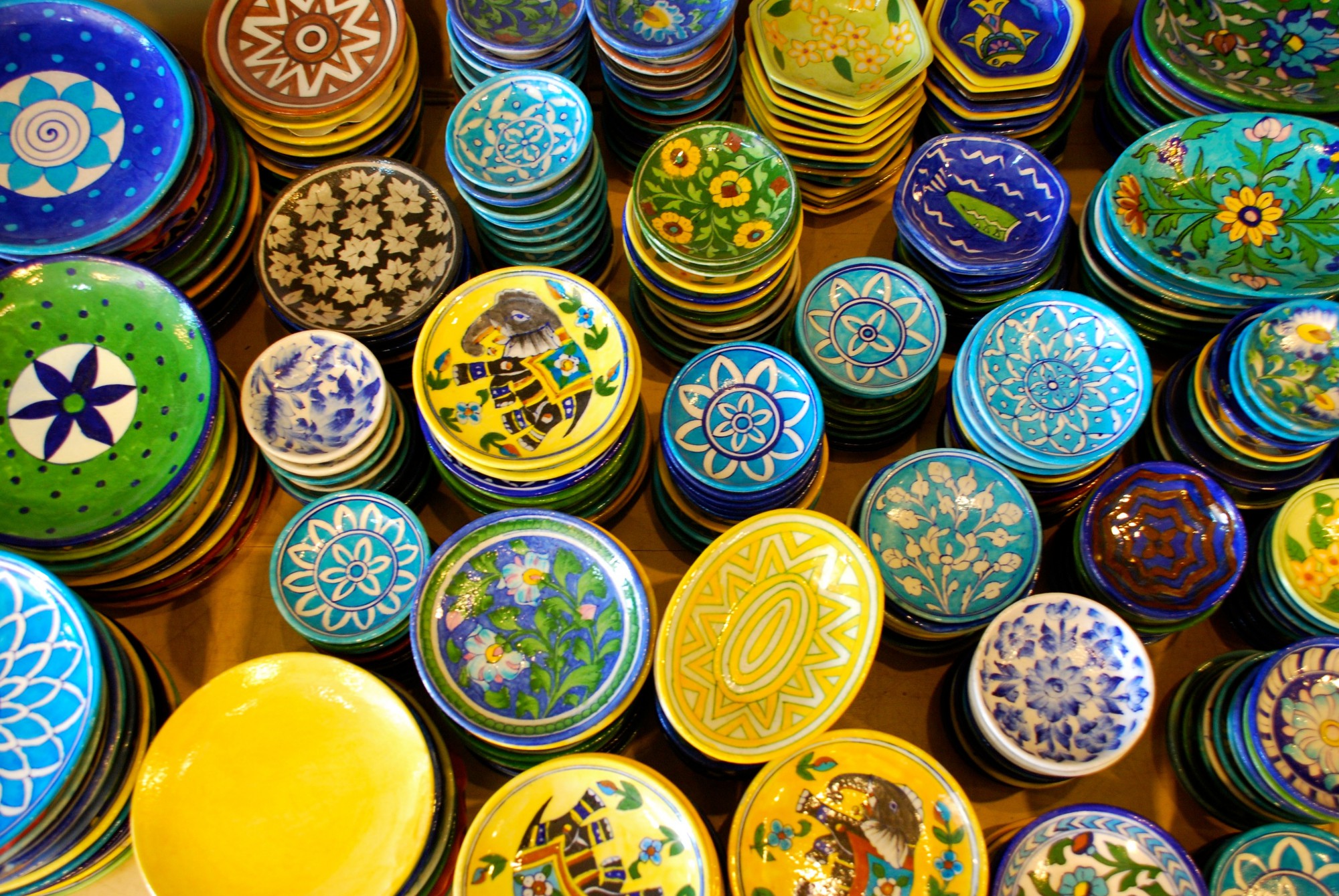 In the Pink City, lost in bazaars