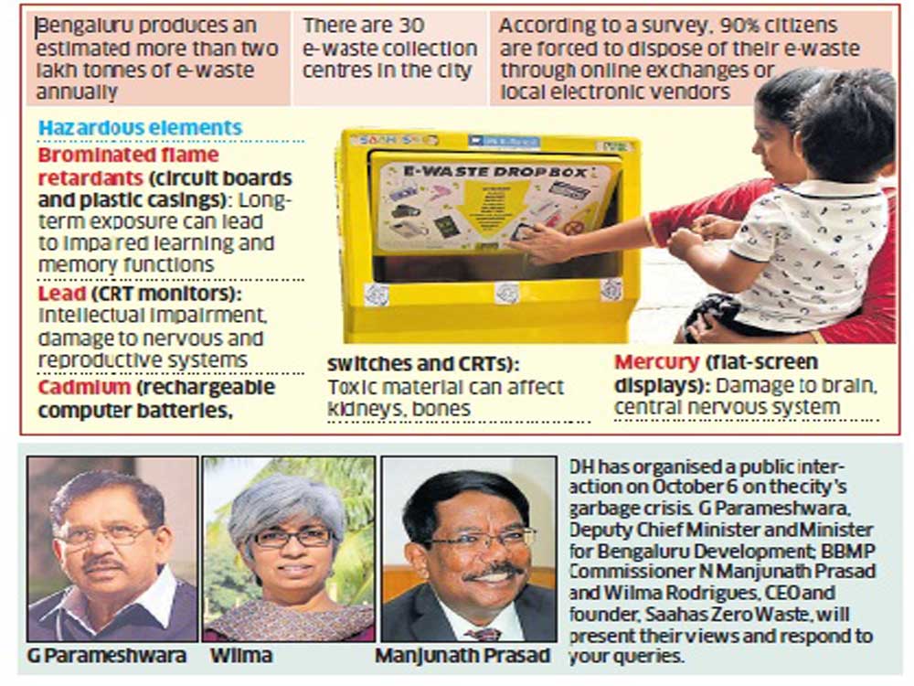 Most e-waste in the city not disposed of properly