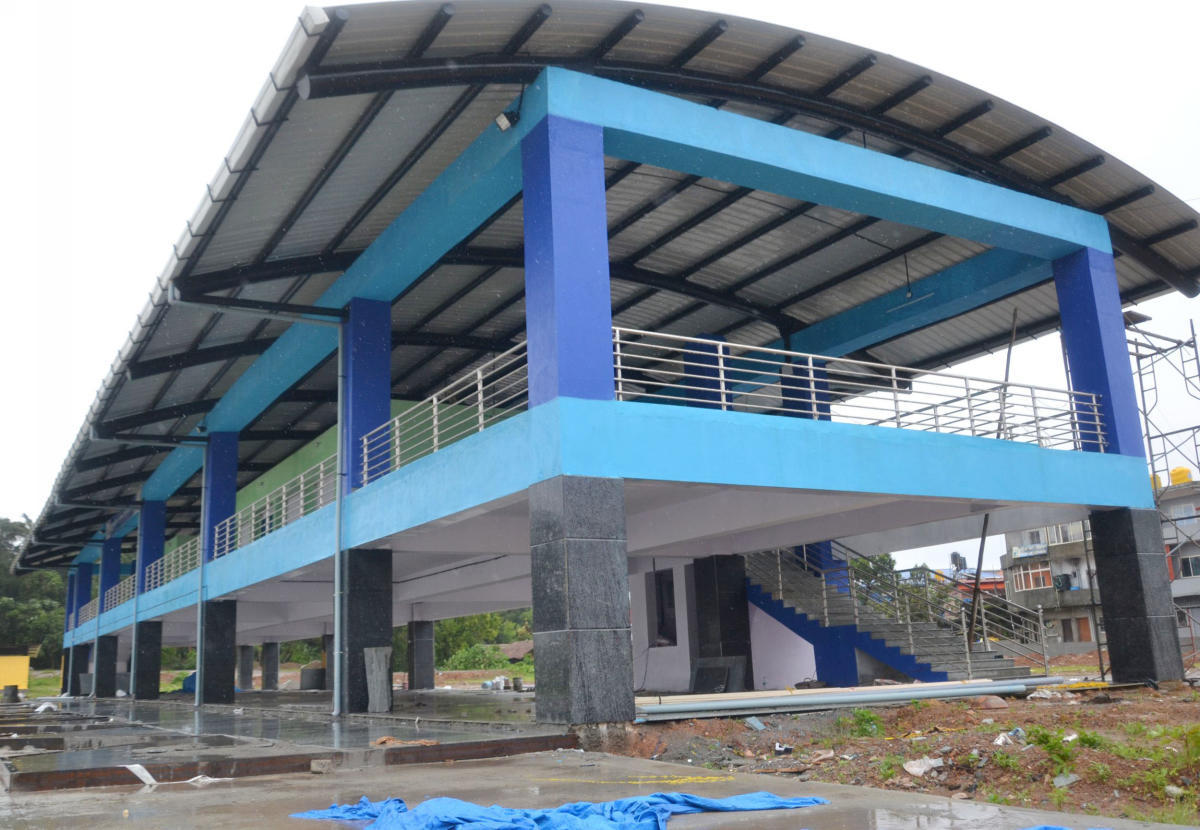 Work on private bus stand reaches the final stage