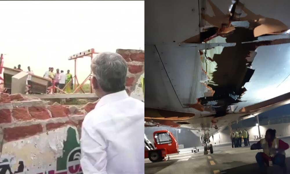 AI plane flies for 4 hrs with gash in fuselage