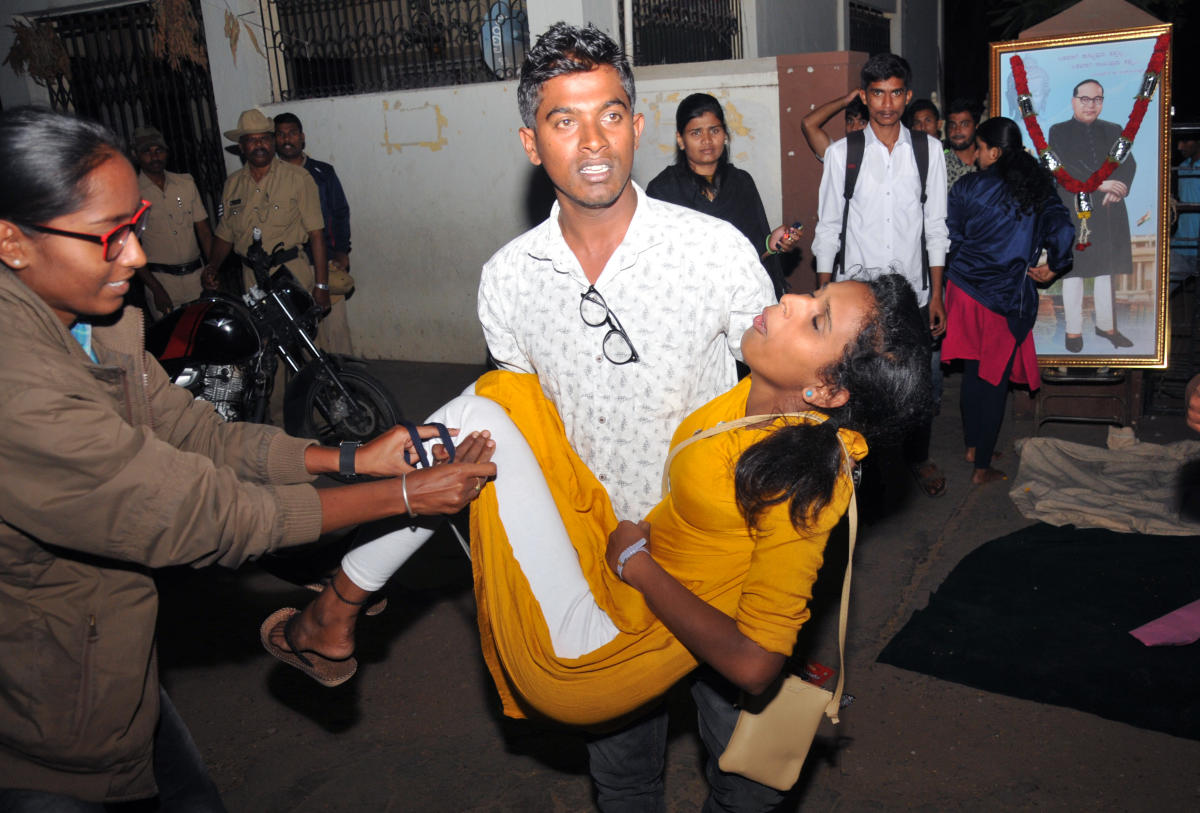 Law students protest against college 