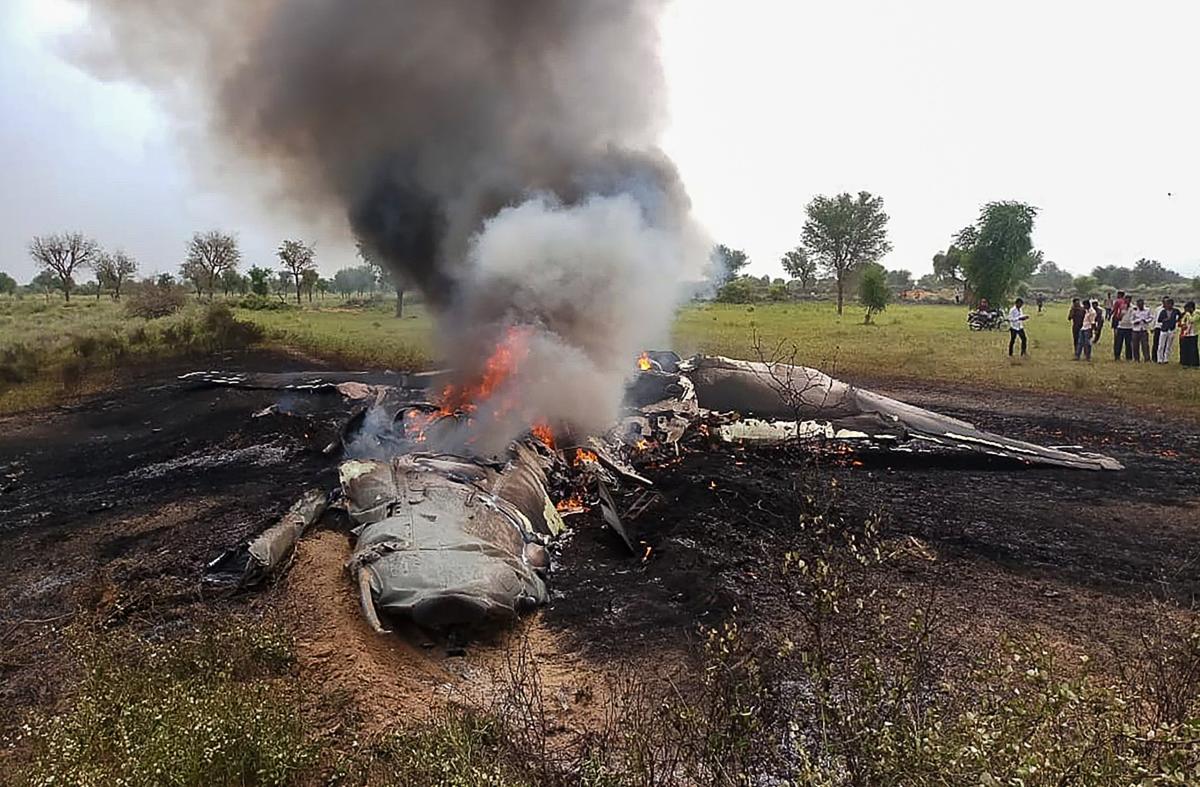 MIG 27 crashes in Jaisalmer during routine mission