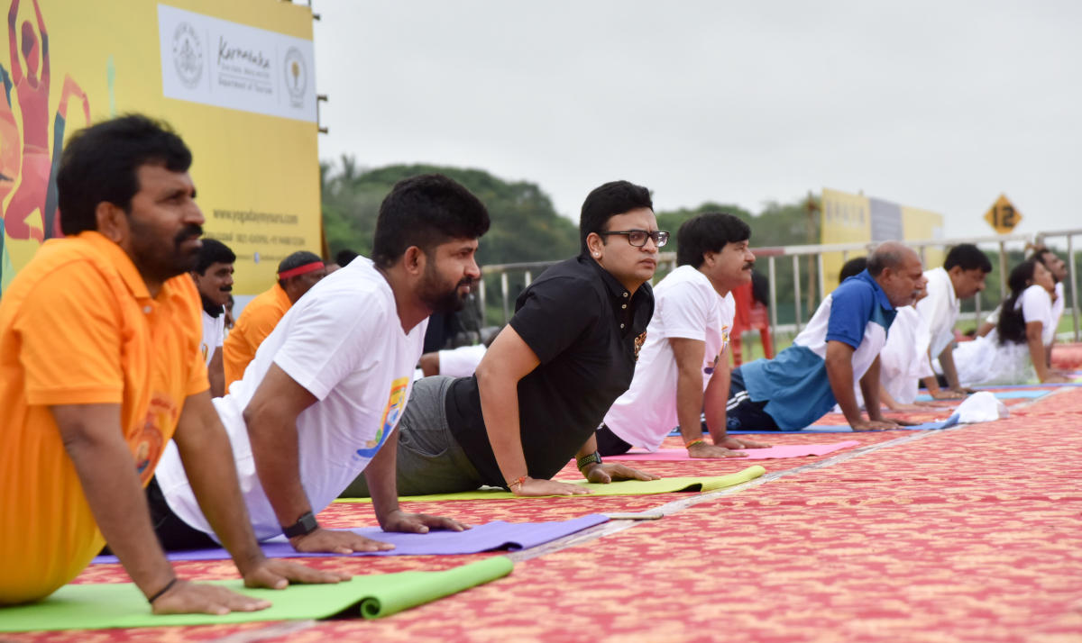 Mysuru stretches its limits for Yoga Day