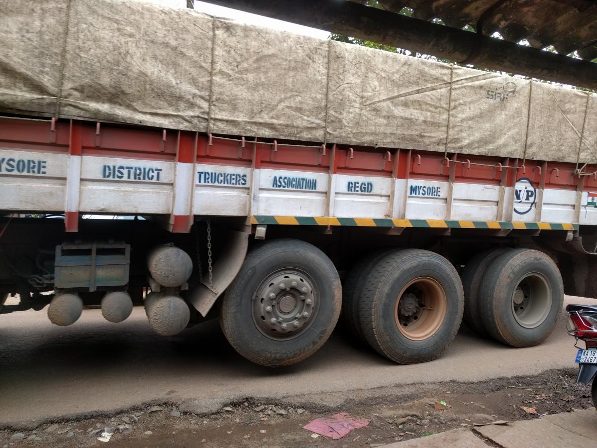 Heavy vehicles damage Kalasa-Kudremukh Road