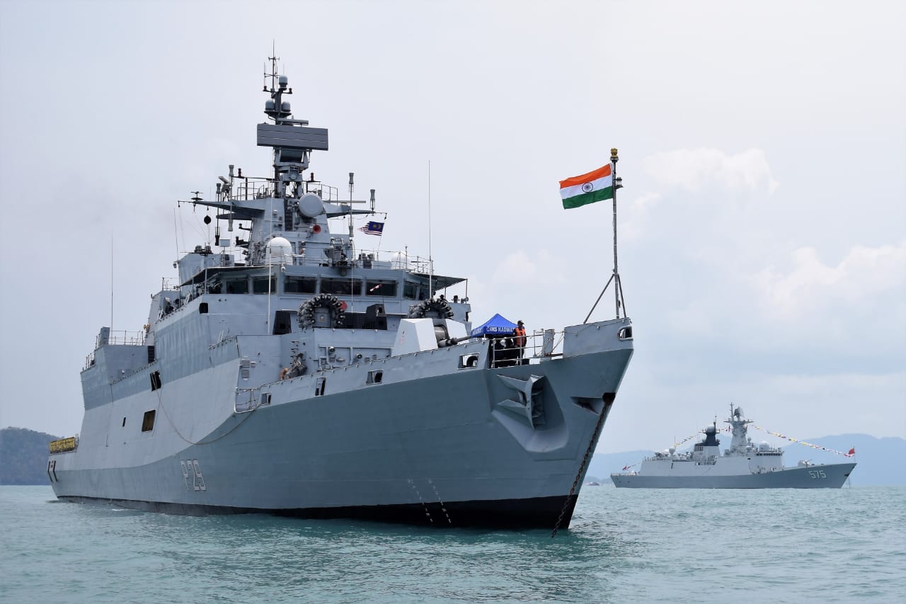 INS Kadmatt at Langkawi, Malaysia to join in LIMA-19