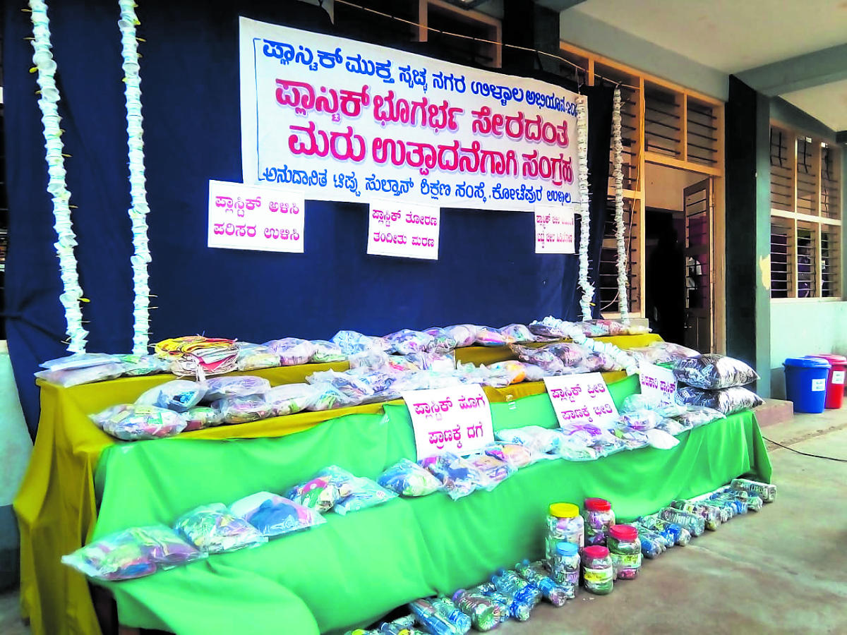 School kids crusade against plastic waste dumped in the