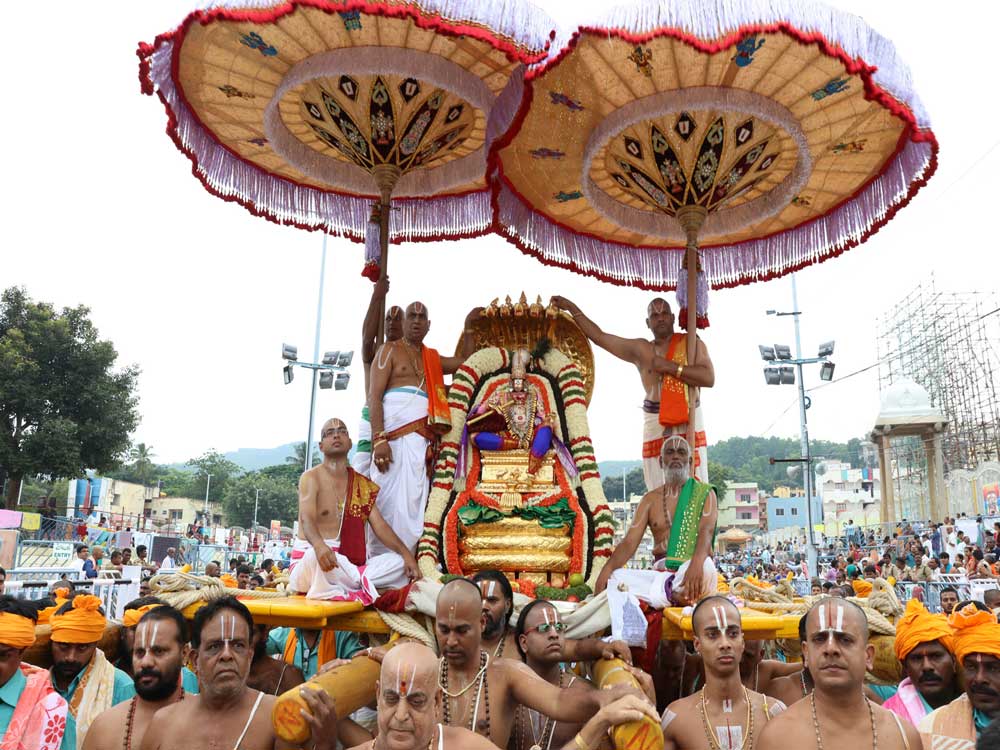 Ankurarpanam done for Maha Samprokshnam in Tirumala