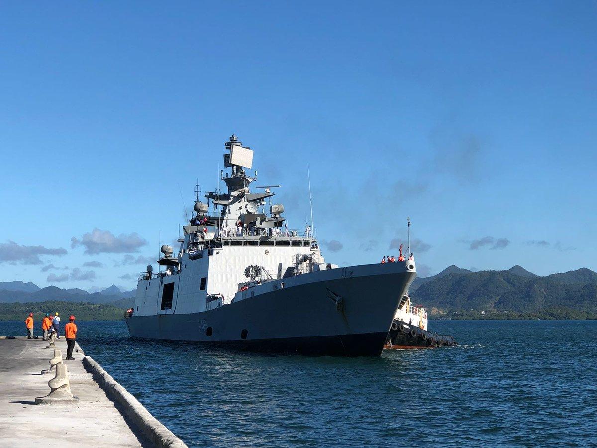 INS Sahyadri visits Fiji
