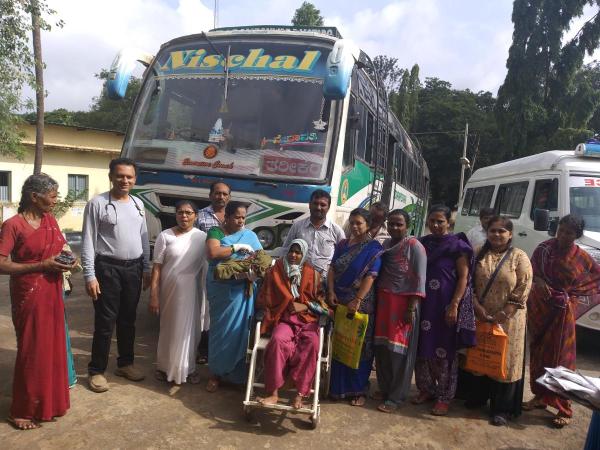 Woman delivers baby  in a bus in Tarikere