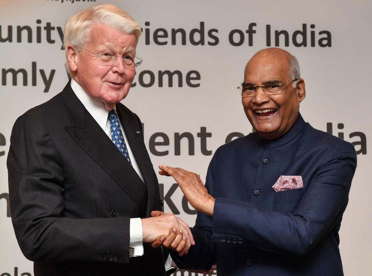 Kovind holds bilateral talks with Iceland president