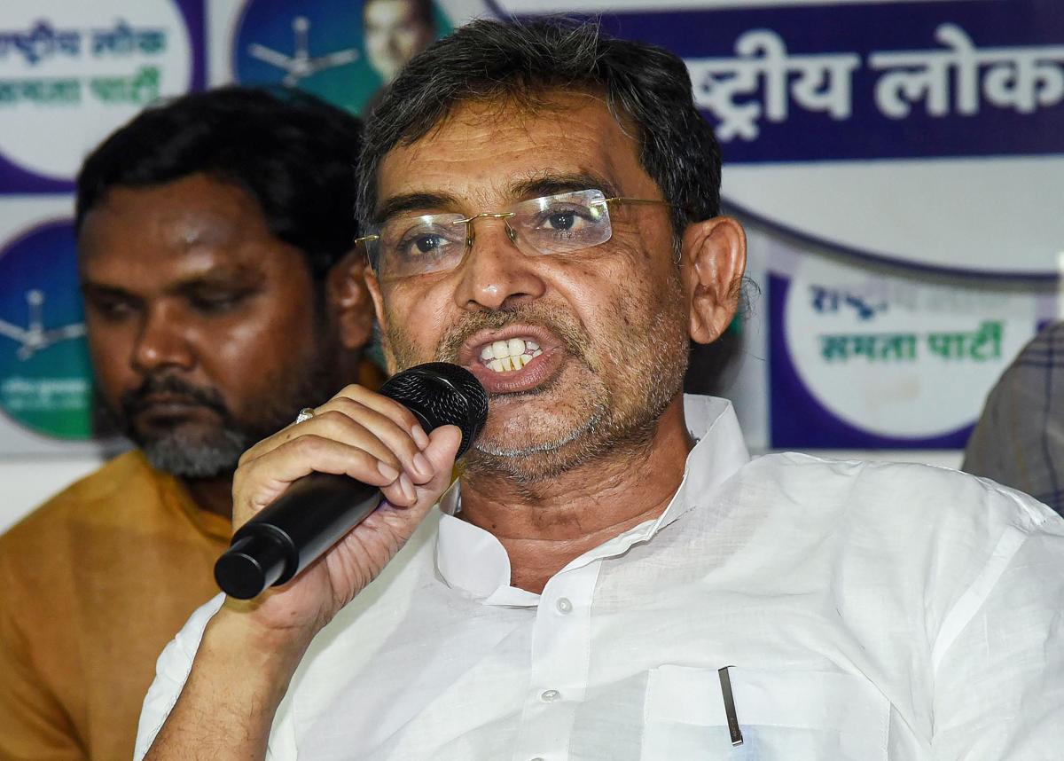 Come together to keep surging BJP at bay: Kushwaha