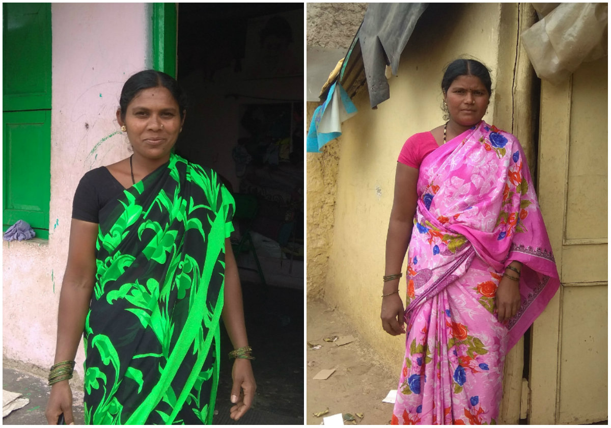 Renuka (L) and Bhagyamma (R)
