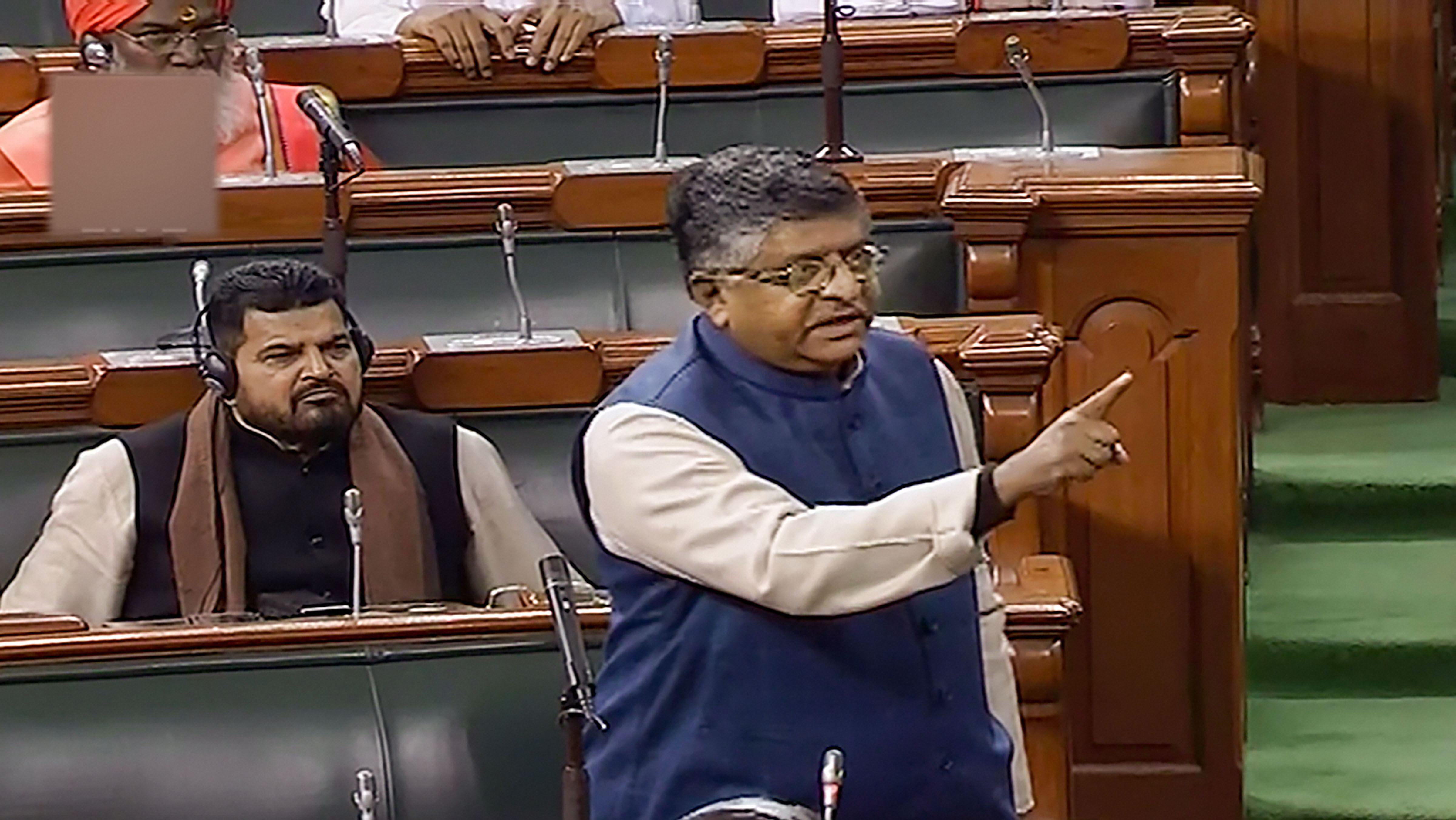 Lok Sabha  adjourns till noon amid uproar over Mahatma Gandhi issue