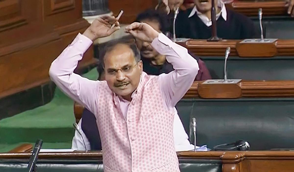 Adhir accuses BJP of insulting Mahatma Gandhi, Prahlad says Congress followers of 'fake' Gandhis