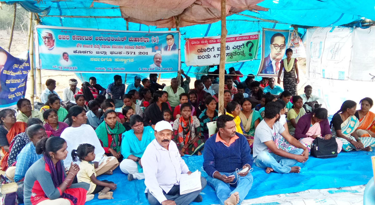 Homeless resume protest in Balugodu