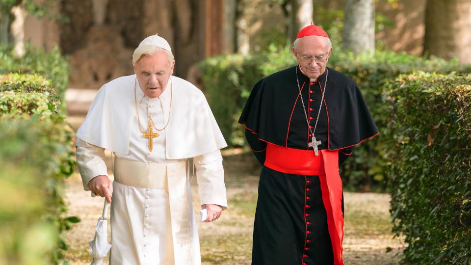 'The Two Popes' review: Jonathan Pryce and  Anthony Hopkins' Oscar-worthy performances steal the show