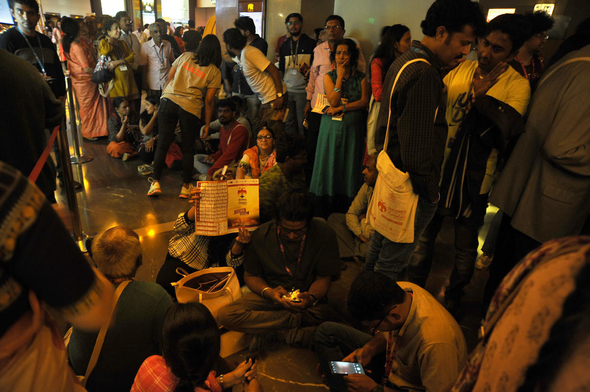 Theatres packed, movie buffs wait hours to catch films
