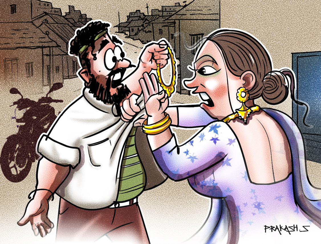 Wife to thief: 'I want 3 chains a day'