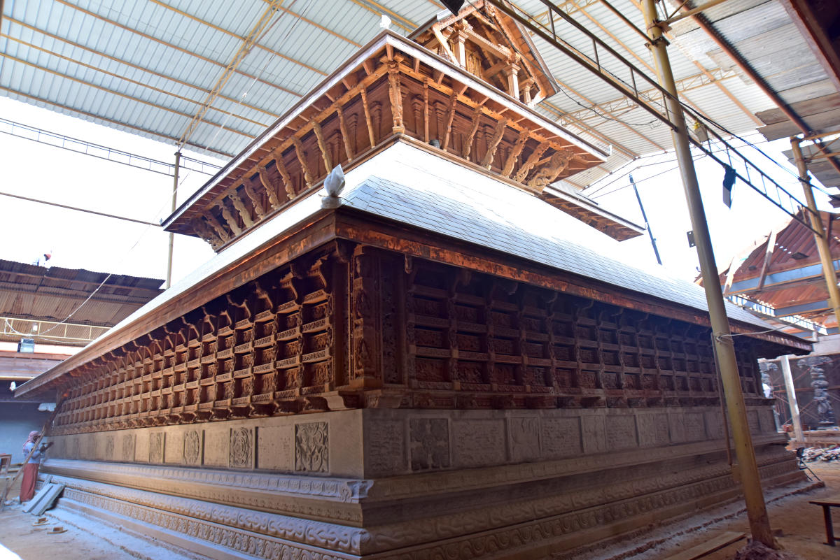 Renovation work at Polali temple in full swing