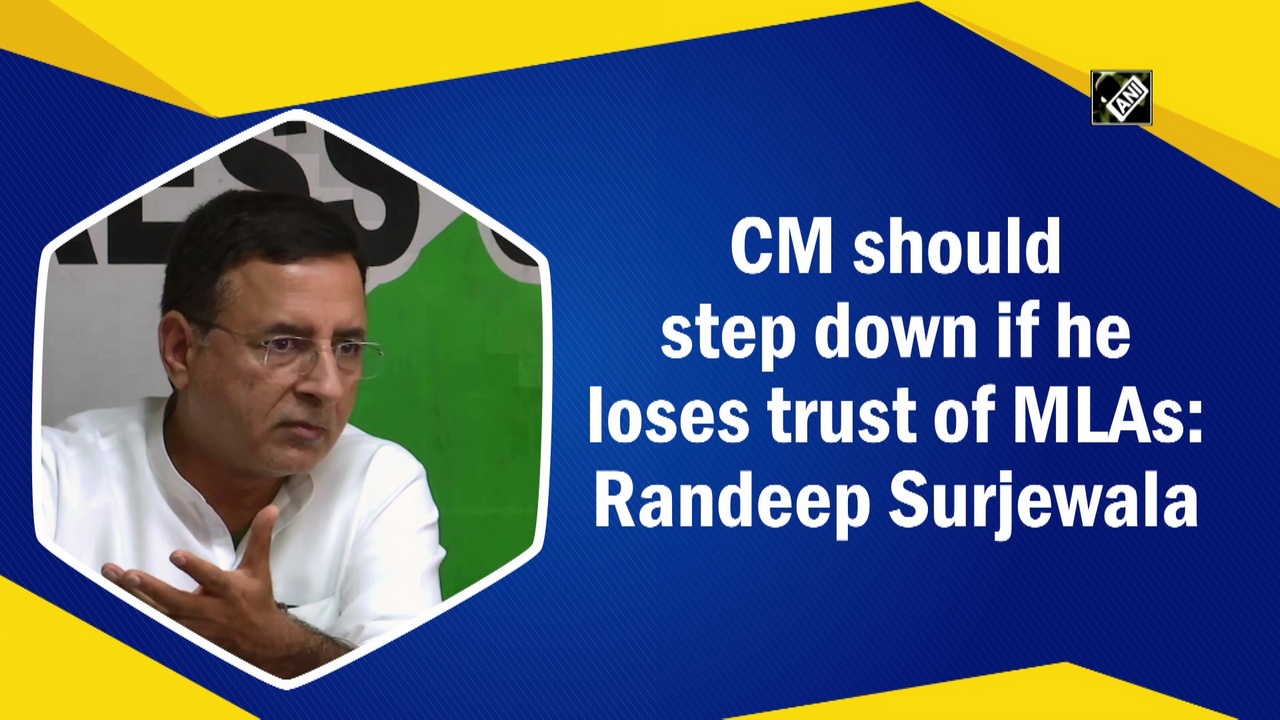 CM should step down if he loses trust of MLAs: Surjewala