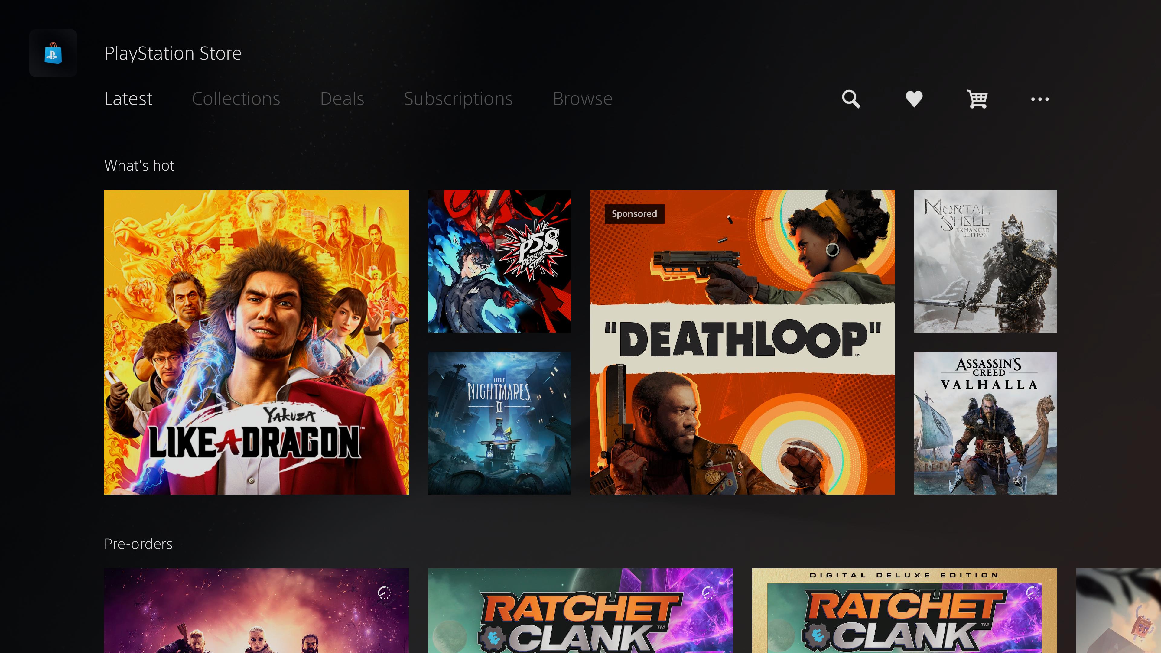 The revamped PlayStation Store is easy to navigate.