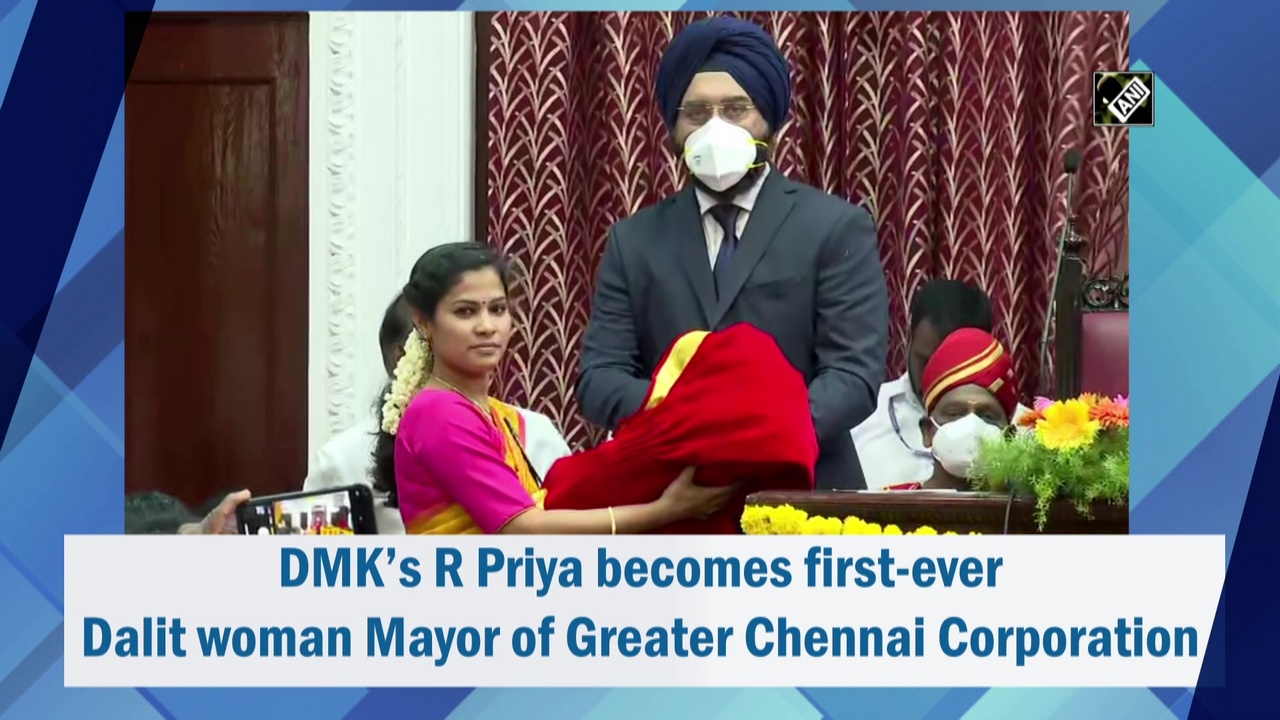 R Priya becomes first-ever Dalit woman Mayor of Greater Chennai Corporation