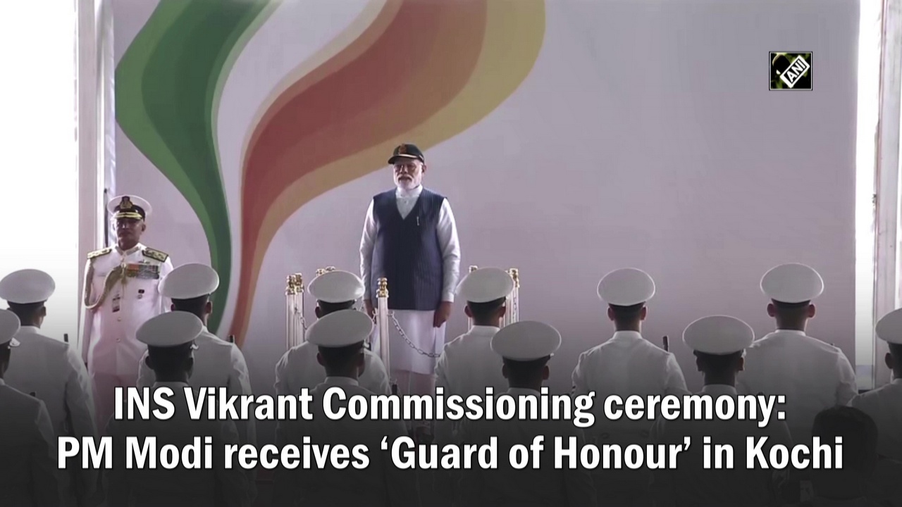 INS Vikrant Commissioning ceremony: PM Modi receives ‘Guard of Honour’ in Kochi 