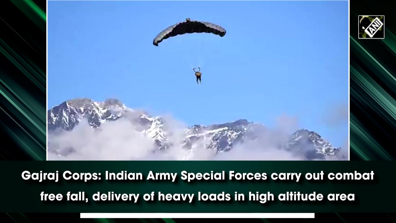 Gajraj Corps: Indian Army Special Forces carry out combat free fall, deliver heavy loads in high altitude area