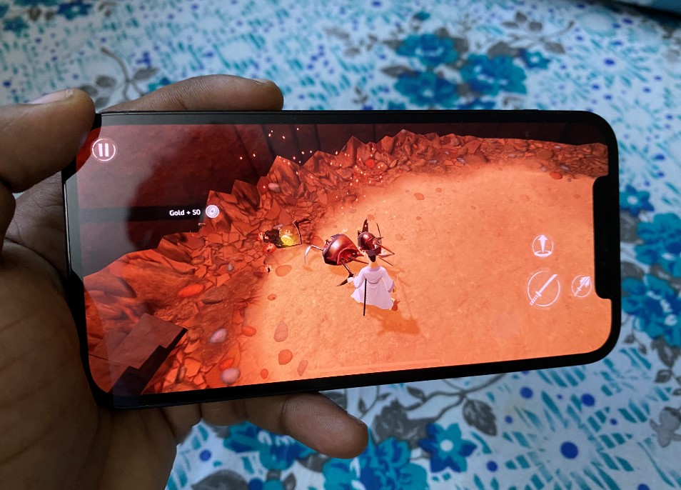 Samurai Jack game on Apple iPhone 12 Pro. Credit: DH Photo/KVN Rohit